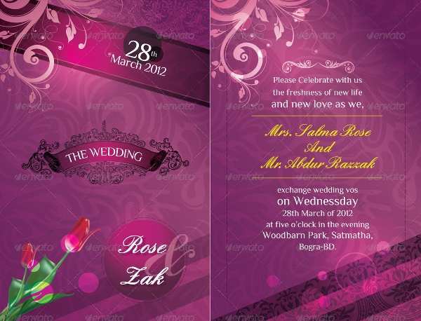 40 Creating Elegant Wedding Invitation Card Template Psd Templates with Elegant Wedding Invitation Card Template Psd