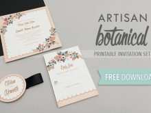 40 Free Botanical Wedding Invitation Template in Photoshop with Botanical Wedding Invitation Template