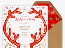 40 Free Ugly Sweater Holiday Party Invitation Template For Free with Ugly Sweater Holiday Party Invitation Template