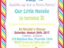 40 Printable My Little Pony Birthday Invitation Template Formating for My Little Pony Birthday Invitation Template