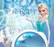40 Standard Party Invitation Template Frozen Templates by Party Invitation Template Frozen
