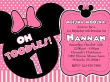 40 The Best Minnie Mouse Party Invitation Template With Stunning Design with Minnie Mouse Party Invitation Template