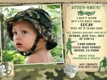 Camouflage Party Invitation Template