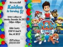41 Blank Free Paw Patrol Birthday Invitation Template PSD File for Free Paw Patrol Birthday Invitation Template