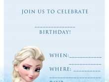 41 Creating Birthday Invitation Template Frozen Formating with Birthday Invitation Template Frozen