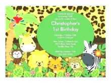 41 Customize Our Free Birthday Invitation Template Jungle Theme in Word for Birthday Invitation Template Jungle Theme