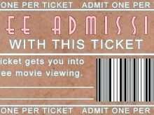 41 How To Create Blank Movie Ticket Invitation Template Templates with Blank Movie Ticket Invitation Template