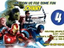 41 Online Avengers Birthday Invitation Template Photo with Avengers Birthday Invitation Template
