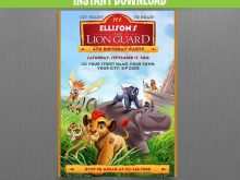 Free Lion King Birthday Invitation Template