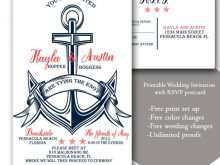 41 Printable Nautical Wedding Invitation Template Free Layouts with Nautical Wedding Invitation Template Free