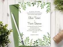 42 Adding Wedding Invitation Template Greenery With Stunning Design with Wedding Invitation Template Greenery