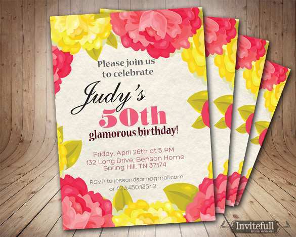 42 Best Adults Birthday Invitation Template in Photoshop by Adults Birthday Invitation Template