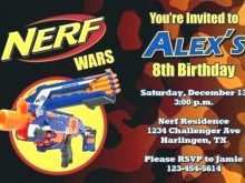 42 Best Nerf Birthday Invitation Template Free Photo for Nerf Birthday Invitation Template Free