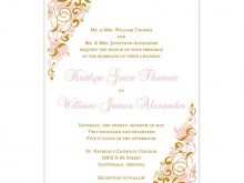 42 Best Wedding Invitation Template Gold For Free with Wedding Invitation Template Gold