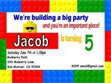 42 Create Lego Party Invitation Template Templates with Lego Party Invitation Template
