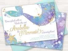 42 Customize Our Free Mermaid Birthday Invitation Template in Word for Mermaid Birthday Invitation Template