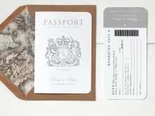 42 Format Passport Wedding Invitation Template With Stunning Design for Passport Wedding Invitation Template