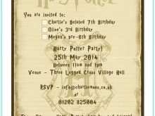 42 Free Harry Potter Birthday Invitation Template With Stunning Design for Harry Potter Birthday Invitation Template