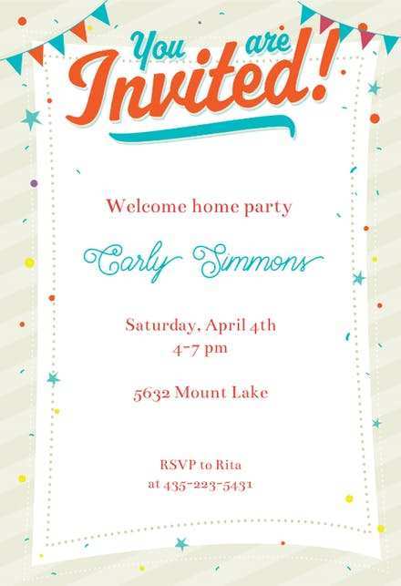 42 Free Printable Party Invitation Maker With Photos Templates for Party Invitation Maker With Photos