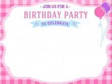 42 Online Girl Birthday Invitation Template With Stunning Design for Girl Birthday Invitation Template