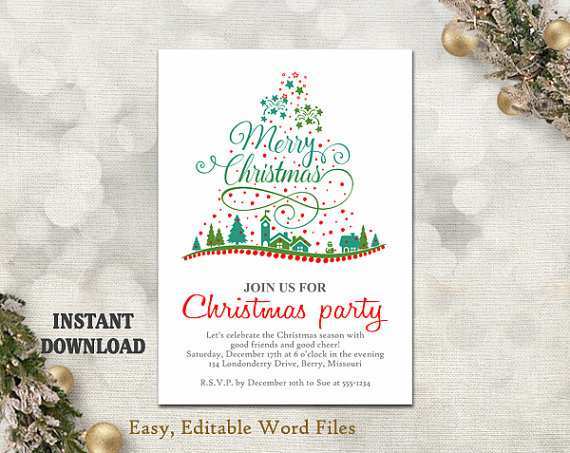 42 Printable Christmas Party Invitation Template Editable With Stunning Design for Christmas Party Invitation Template Editable