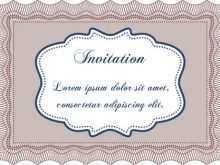 Formal Invitation Border Template