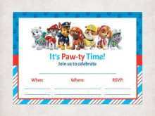 42 Printable Paw Patrol Invitation Template Blank Free Formating with Paw Patrol Invitation Template Blank Free