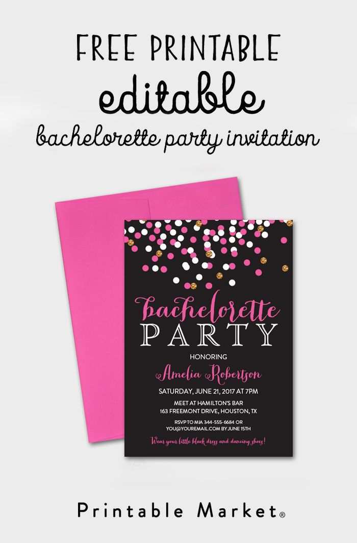 42 Standard Bachelorette Party Invitation Template Photo for Bachelorette Party Invitation Template