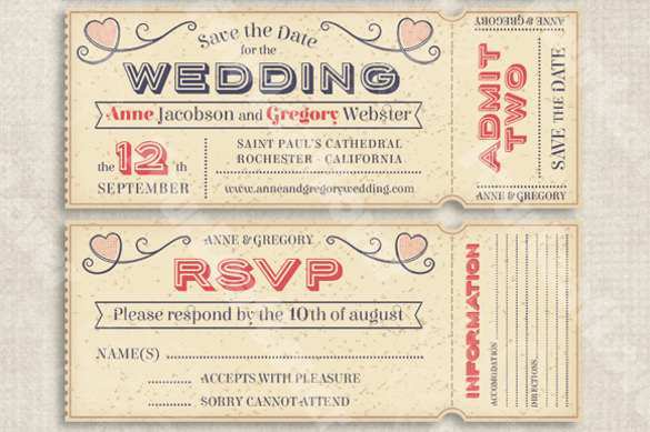 43 Creative Wedding Invitation Ticket Template Vector Free Download Maker by Wedding Invitation Ticket Template Vector Free Download