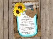 Mason Jar Wedding Invitation Template