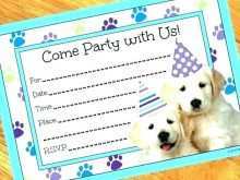 43 Format Dog Party Invitation Template With Stunning Design for Dog Party Invitation Template