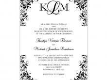43 Free Printable Black And White Wedding Invitation Template Photo for Black And White Wedding Invitation Template