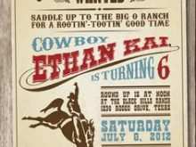43 Free Printable Western Party Invitation Template With Stunning Design for Western Party Invitation Template