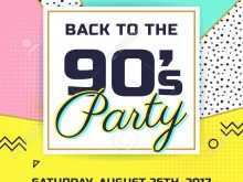 43 How To Create Free 90S Party Invitation Template Maker with Free 90S Party Invitation Template
