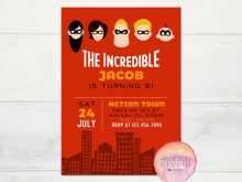 43 How To Create Incredibles Birthday Invitation Template Now by Incredibles Birthday Invitation Template