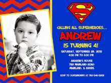 43 Online Superman Birthday Invitation Template Now with Superman Birthday Invitation Template