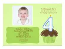 43 Standard Birthday Invitation Templates For 4 Year Old Boy Layouts with Birthday Invitation Templates For 4 Year Old Boy