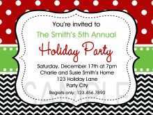 Christmas Party Invitation Blank Template