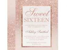 43 The Best Elegant Sweet 16 Invitation Templates Maker for Elegant Sweet 16 Invitation Templates