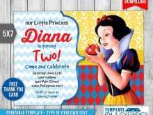 43 Visiting Snow White Birthday Invitation Template for Ms Word for Snow White Birthday Invitation Template