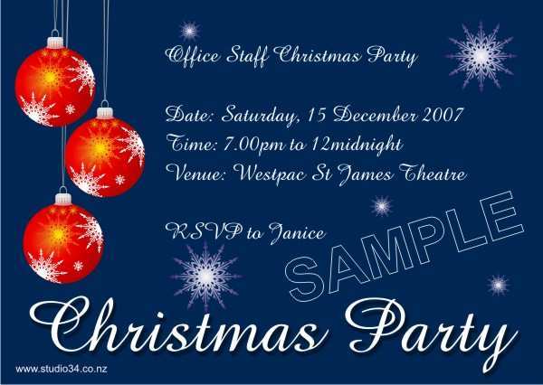 44 Best Example Of Christmas Invitation Card PSD File by Example Of Christmas Invitation Card