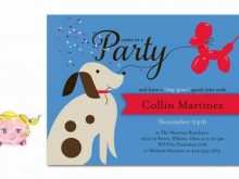 Dog Party Invitation Template