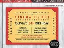 44 Create Blank Movie Ticket Invitation Template in Photoshop for Blank Movie Ticket Invitation Template