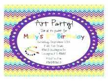 44 Creative Paint Party Invitation Template Free in Word for Paint Party Invitation Template Free