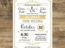 44 Creative Vintage Wedding Invitation Template Free Layouts by Vintage Wedding Invitation Template Free