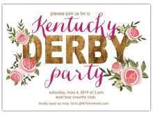 44 Customize Kentucky Derby Party Invitation Template For Free for Kentucky Derby Party Invitation Template
