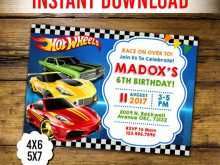 44 Customize Our Free Hot Wheels Birthday Invitation Template Formating for Hot Wheels Birthday Invitation Template