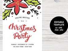 44 Free Printable Christmas Party Invitation Template Editable in Word with Christmas Party Invitation Template Editable