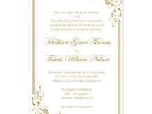 44 Free Printable Wedding Invitation Template Gold Maker for Wedding Invitation Template Gold