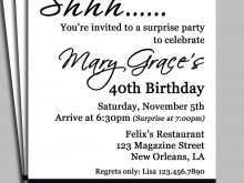 44 Free Surprise Party Invitation Template Templates for Surprise Party Invitation Template